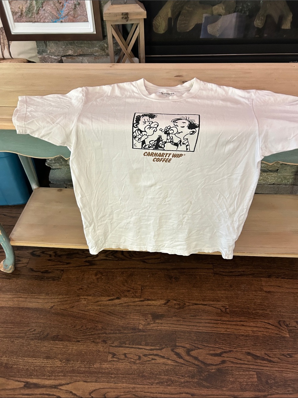 Carhartt WIP White Short-Sleeve Coffee Graphic Tee